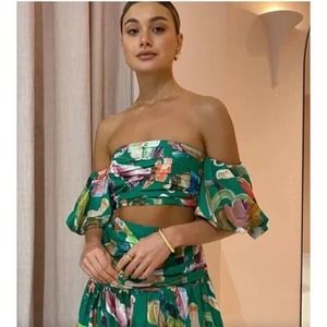 Alemais Arlo Puff Sleeve Top Forrest Annie Everingham US 2